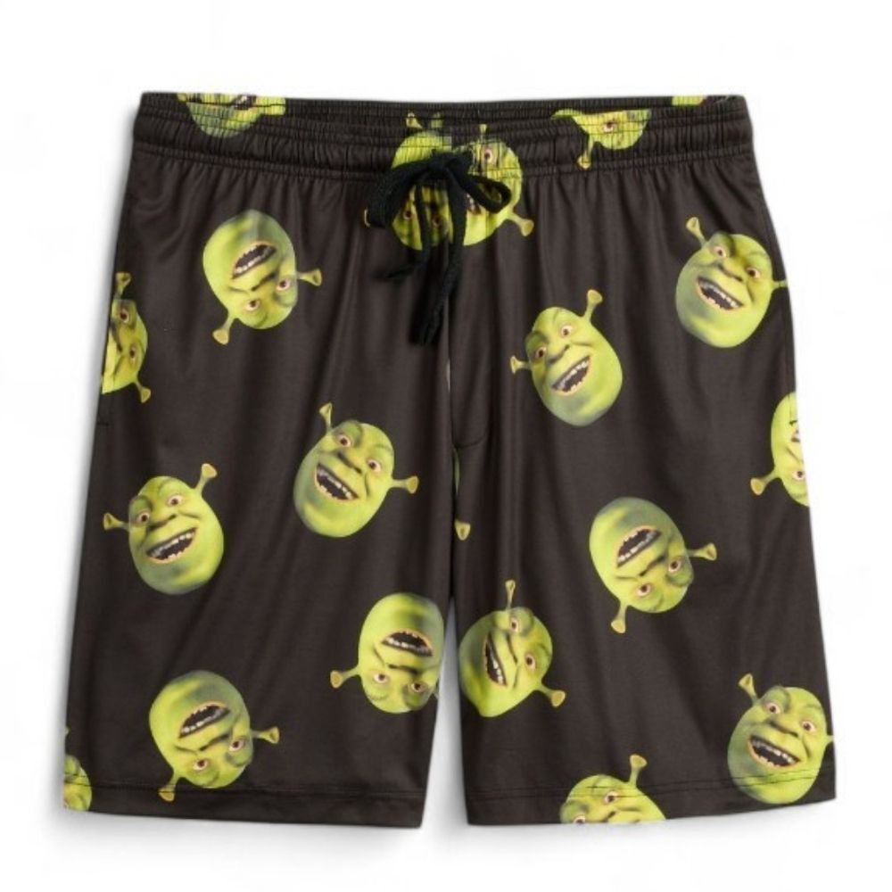 Dreamworks Shrek Allover Print Men's Pajama Shorts